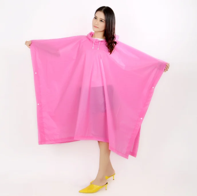 Outdoor Waterproof Rain Gear Reusable Raincoat With Hood Sleeves Jacket Raincoat