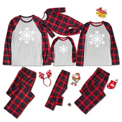 Hot sale cotton two piece Navidad pijama pajama Natale pigiami christmas family matching outfits pyjamas xmas pjs set