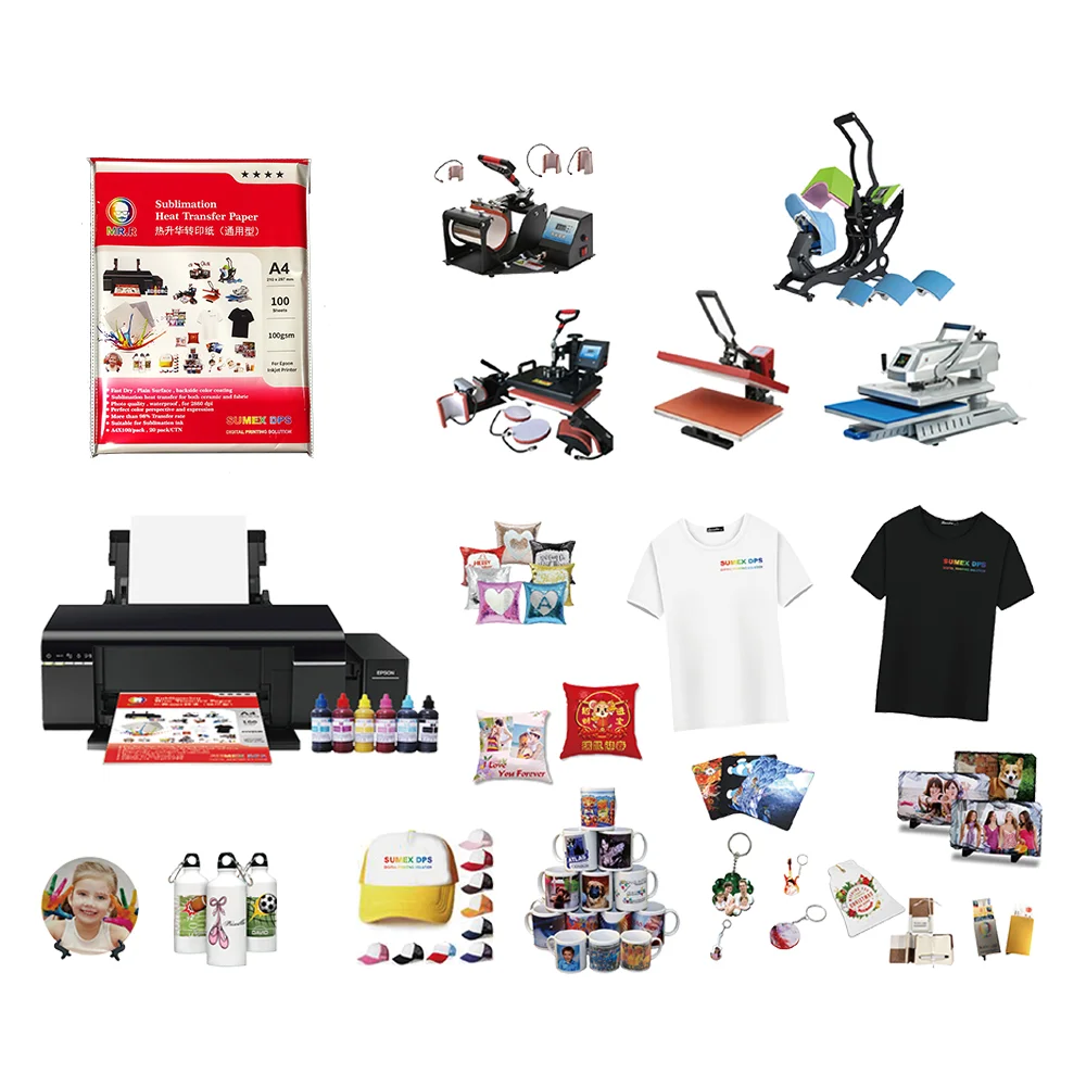 MR.R Sublimation Compatible Heat Transfer Paper 100gsm A4  for Polyester Fabric and Hard Stiff Substrate Materials