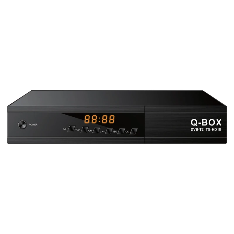 Q-BOX TG-HD18 готов Мини DVB T2 Декодер каналов кабельного телевидения в наличии для