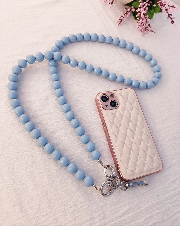 Шнурок для смартфонов с креплением телефона универсальный шейный ремешок красочными бусинами