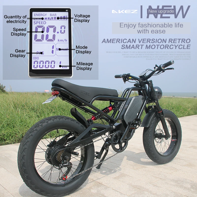 akez new energy EU USA velo electrique electric bicycle e bike e-bike 500w 750w 1000w 1500w jaguar fatbike fat bike ebike
