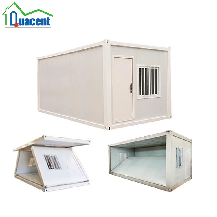 Ready To Ship Cheap Flat Pack 20Ft 40Ft Small Modular Living Foldable Folding Tiny Prefab Container House Home Office For Sale