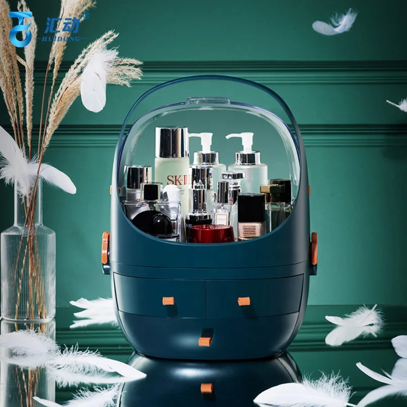 Light luxury cosmetic boxes dust proof cosmetic storage box drawer type skin cosmetic multifunctional organizer box