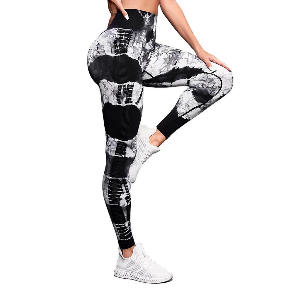 Custom Logo Yoga Leggings Workout Tights Seamless Fitness Scrunch Butt Leggings For Women