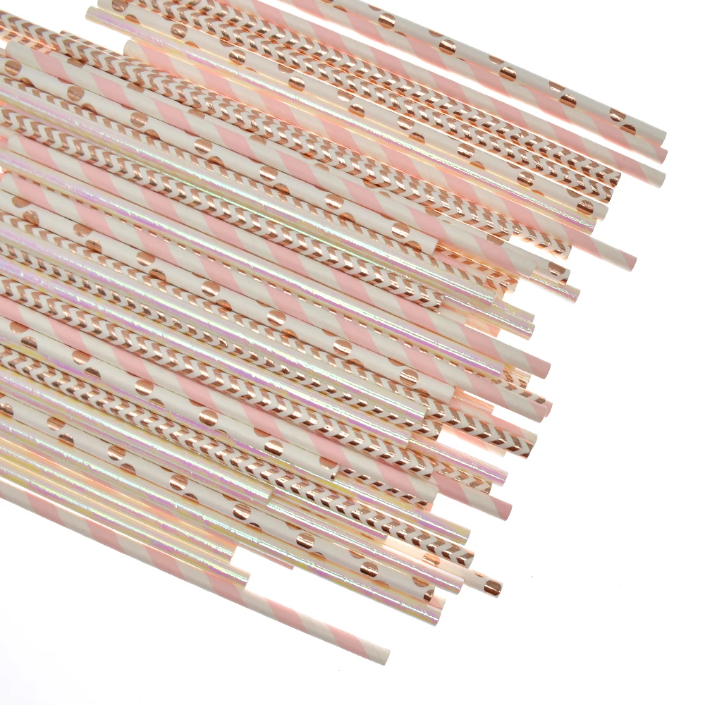 OEM 100% Full Brown Food Grade Paper Straw Daily Use Compostable Paper Straws with Individually Wrapped
