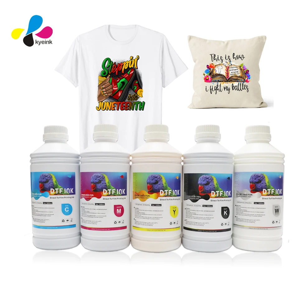 Water Based Dtf Ink 1000ml i3200 Xp600 L1800 L8805 Printer Printing Inks Dtf Consumables Ink
