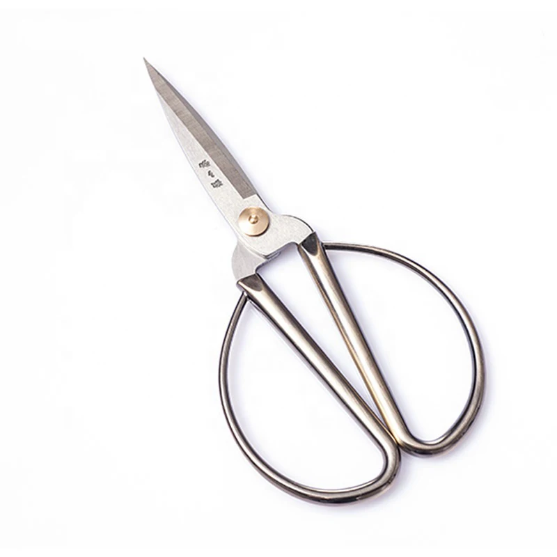 Chinese Traditional Gold Plated Ribbon Cutting Scissors Alloy Tailor Scissors Wedding Scissors