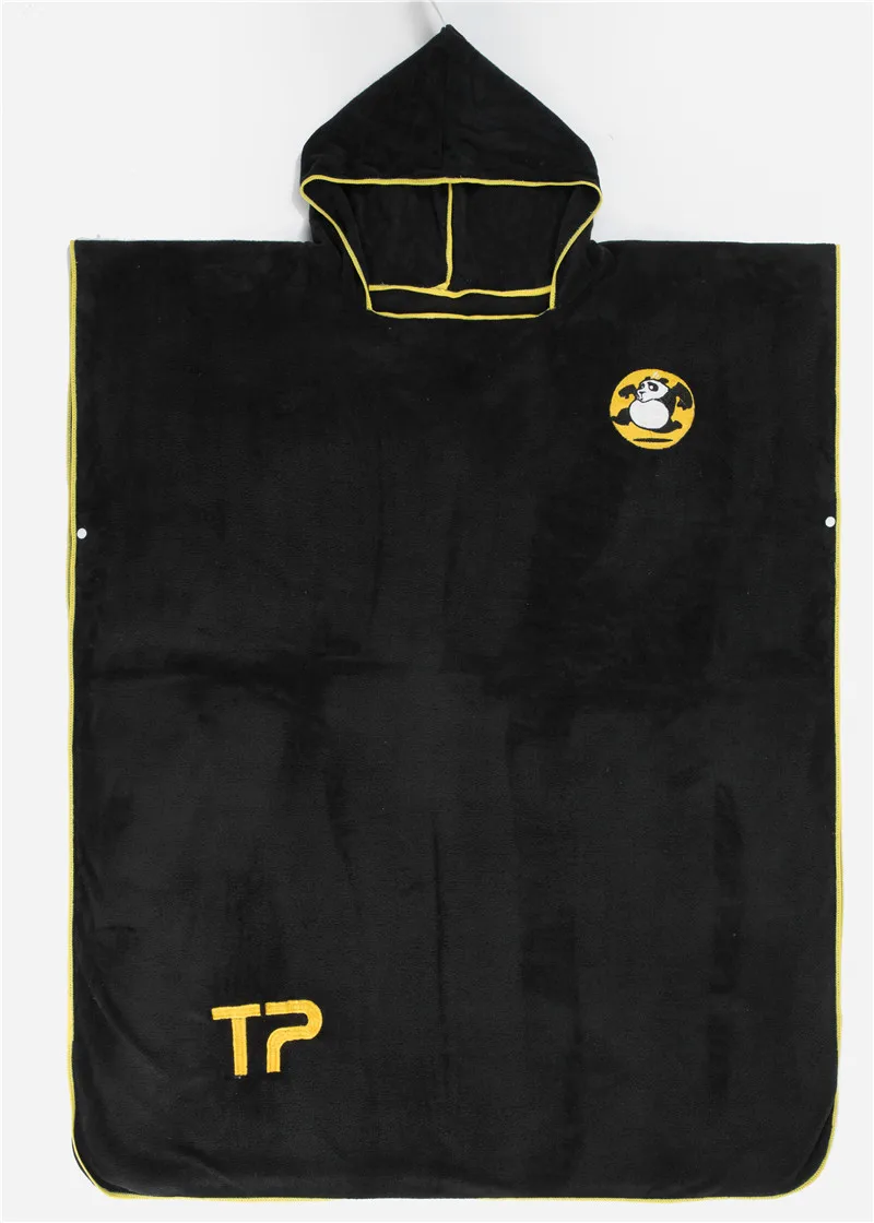 Adults Hooded Poncho Towel Beach Surf Poncho Super Absorbent Wetsuit Changing Towel with Hood for Adults Changing Poncho