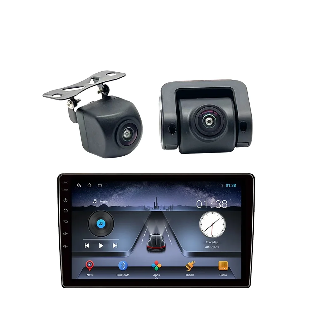 Factory Direct Sales Android 10 Inches Screen Front And Rear Dual Recording 160 degrees Cameras Car AHD 1080P DVR Car Black Box