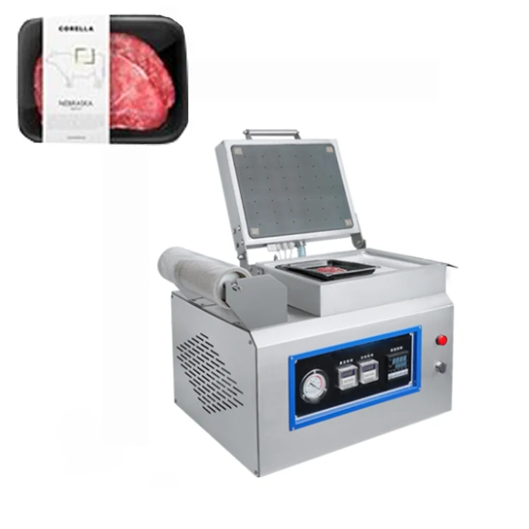 Semi-Auto Sandwich Sausage Chicken Automatic Thermoforming Vacuum Packing