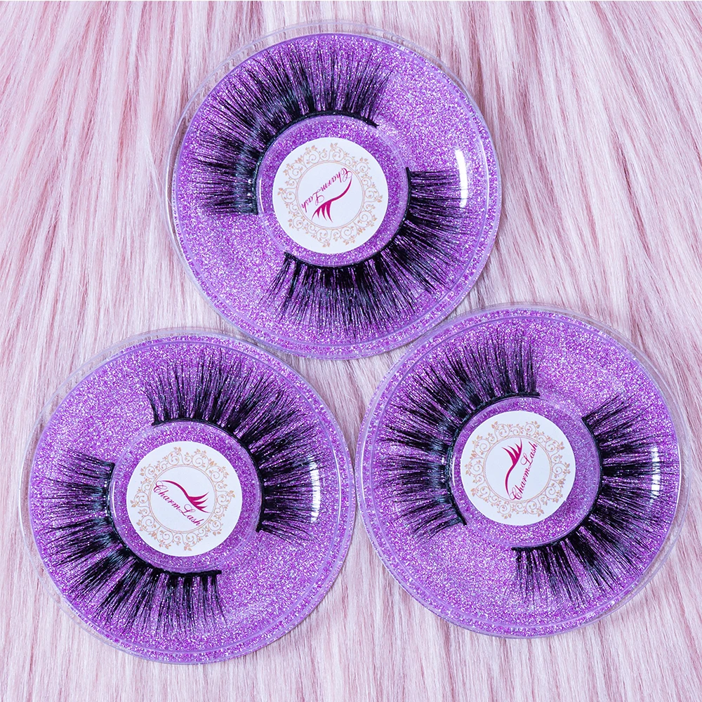 
High Quality 25mm Mink Eyelash False Eyelashes Vendor, Wholesale False Eyelash With Custom Logo and Packing Box 