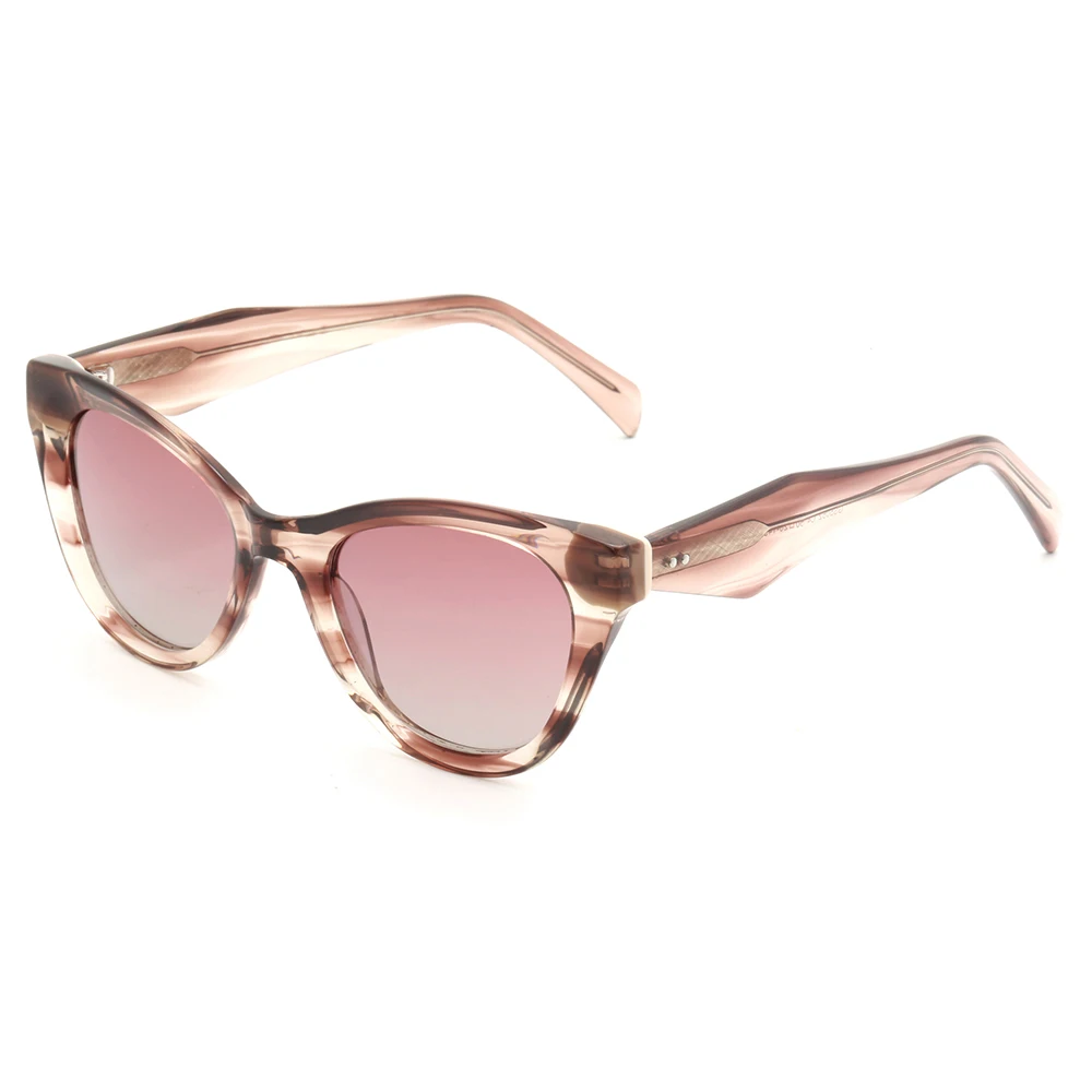 Fashionable Thickness Acetate Frame Sunglasses Polarized Lens Hand Made Quality Luxury Sunglasses