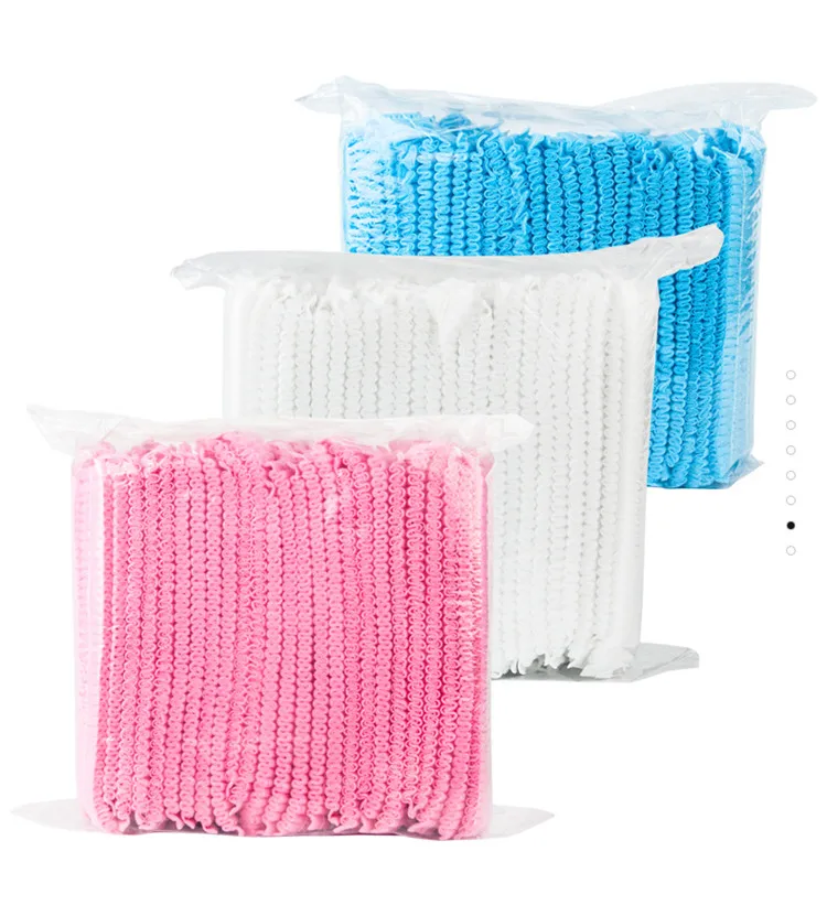 Disposable Bouffant hat Non-Woven Mob cap Breathable Anti Dust Hair Net clip cap