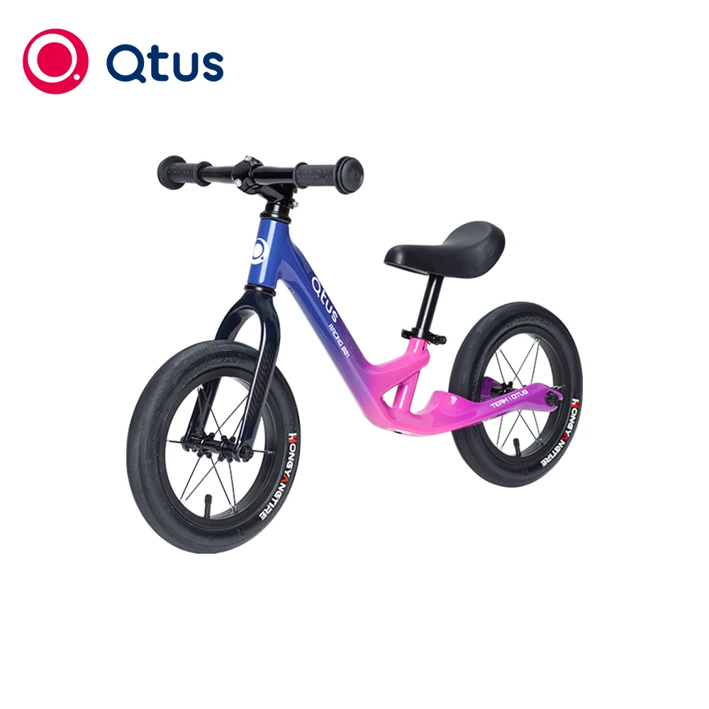 Qtus QR1 Balance Bicycle - Easy to carry - Lightweight Frame with T700 Carbon Fiber - Strap Hide in Saddle - Steering Easily