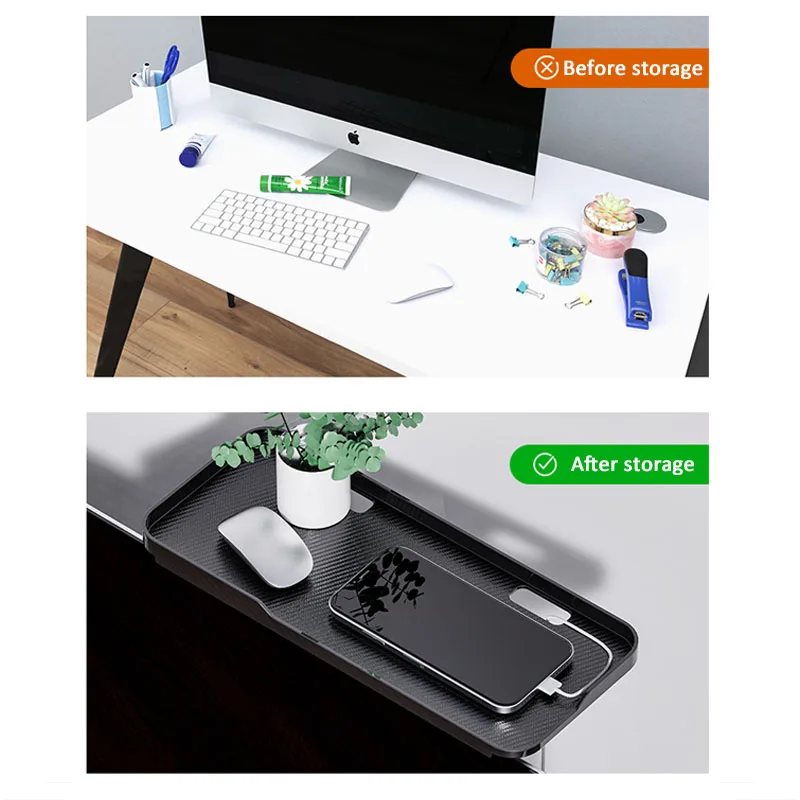 High Quality Office Desk Shelf for Computer Monitor Top Plastic Shelf