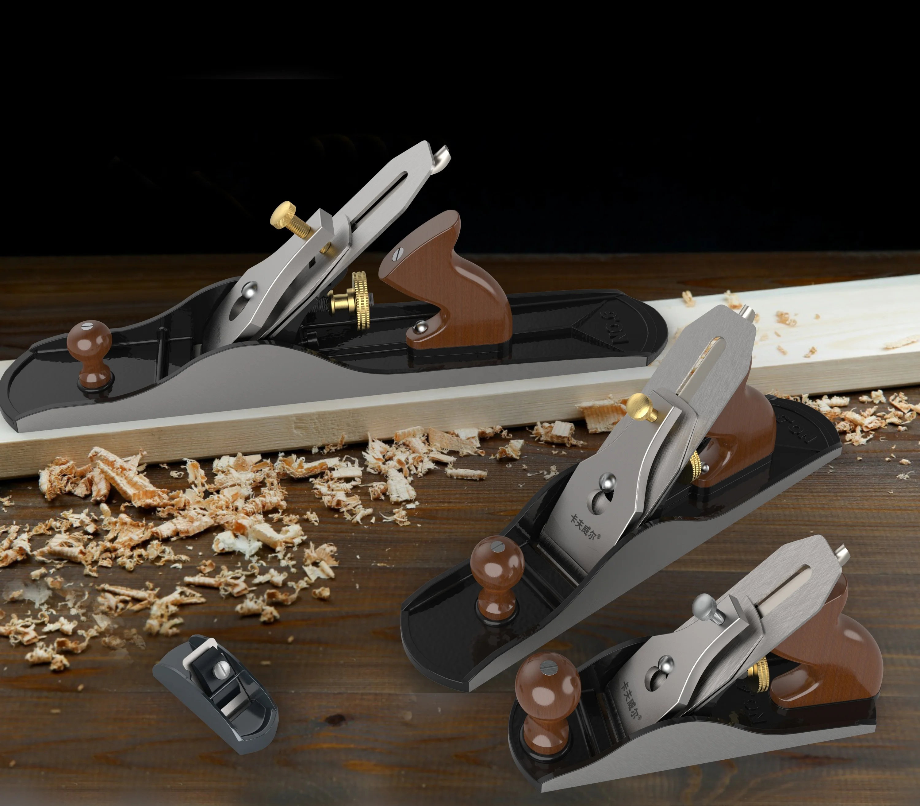 KAFUWELL-CU3235 Euro style iron low angle JACK PLANE wood working carpenter DIY with #3 #4 #5 #6 mini 5 different