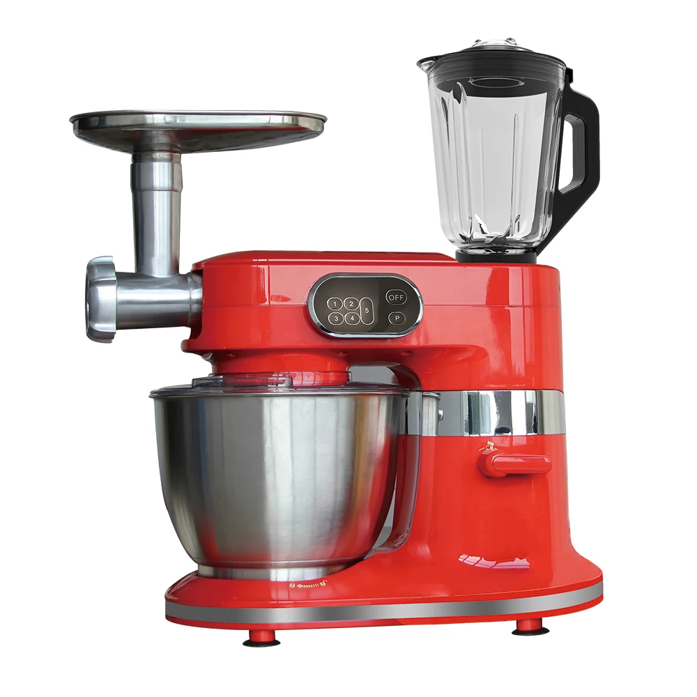1000W professional kitchen stand mixer with food grinder, blender and pasta maker