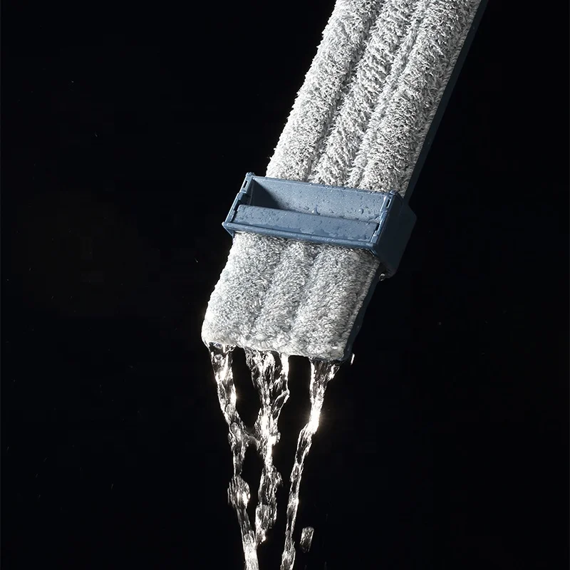 Customized Hand Free Easy Use Cleaning Flat Mop flat mop with springbutton flat floor mop and bucket set