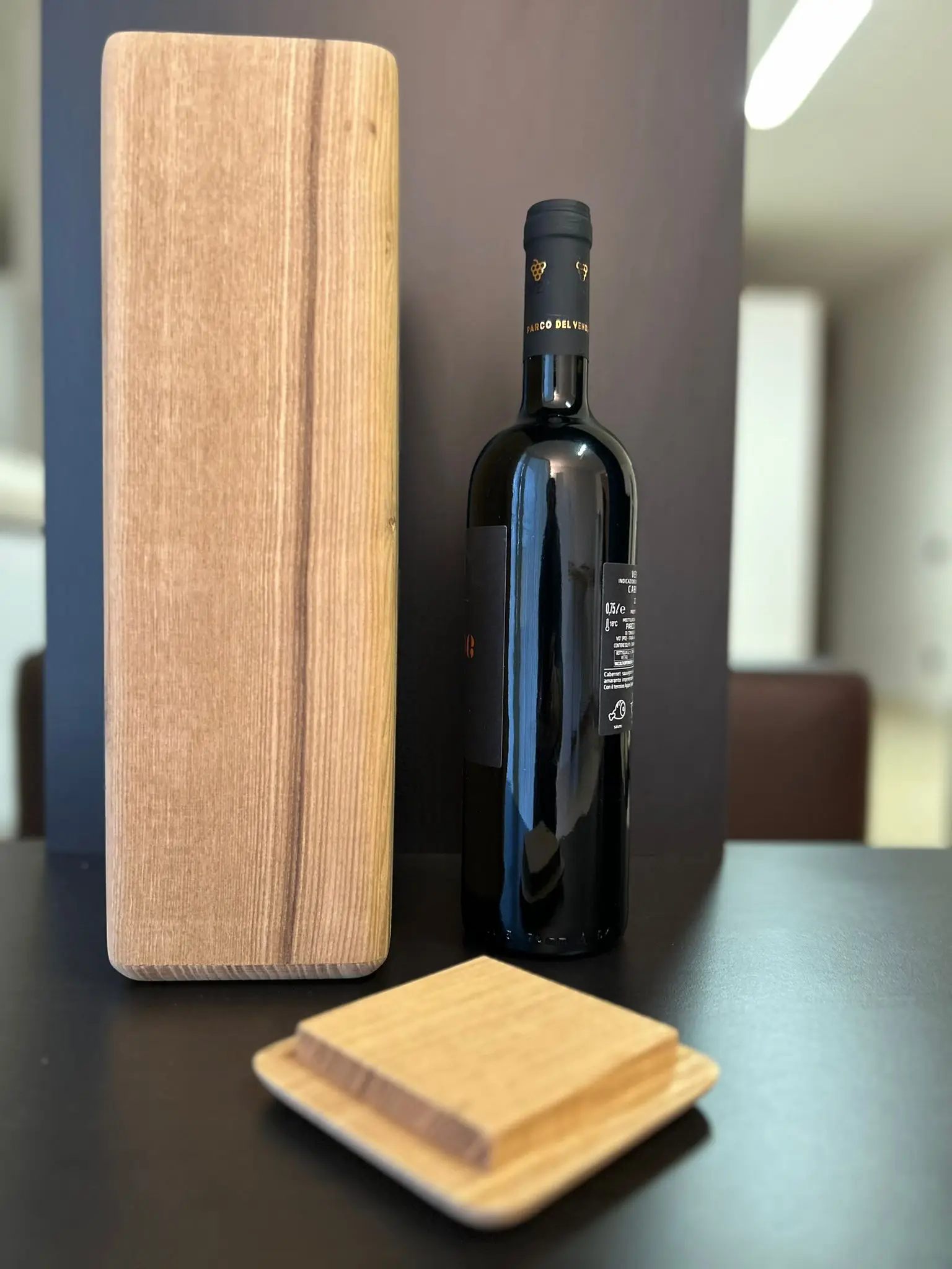 Made In Italy Modern Customizable Wine Bottle Holder Wine Storage High Quality Wood Certified Materials No Chemical Components