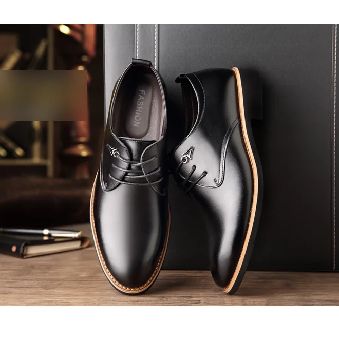 
New Black Brown Men Leather Shoes Male Formal shoes men 