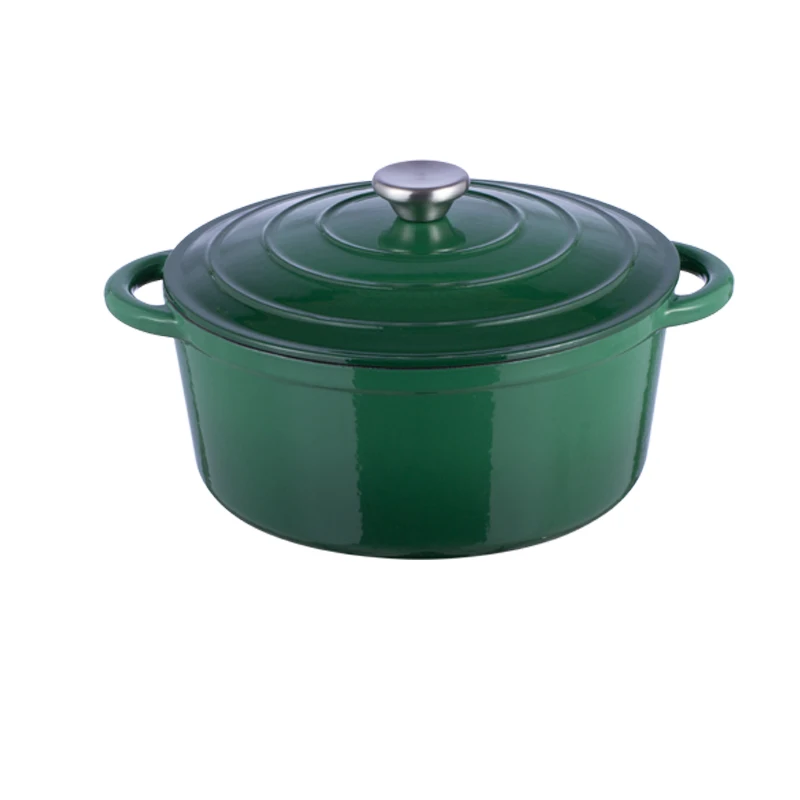 5 Pcs Enamel Cast Iron Set Including Dutch Oven Grill Pan Skillet Cooking Casseroles Cookware Set