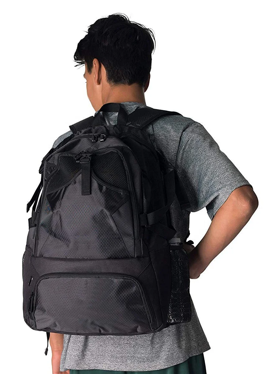 Custom Logo Travel Backpack Gym Sport Soccer Ball Volleyball Handball Football Basketball Backpack with Shoe Compartment