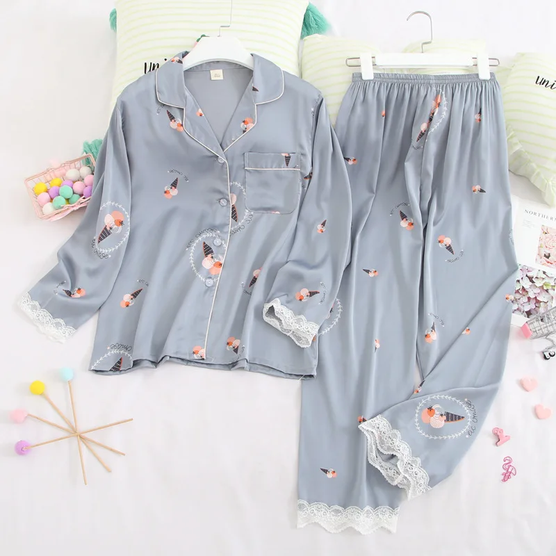 fashion pajamas for ladies loose personality women pajamas Long sleeved trousers suit home clothes