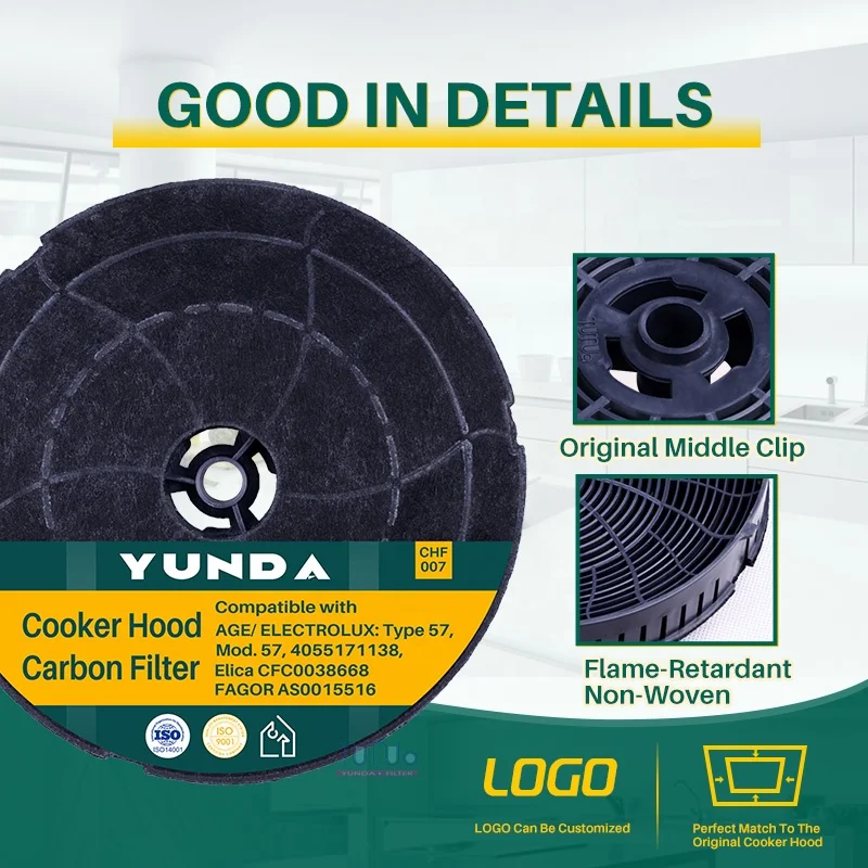 Совместим с 4055171138 Model57 CFC0038668 type57 AS0015516 482000009736 4055217501 вытяжка круглый угольный
