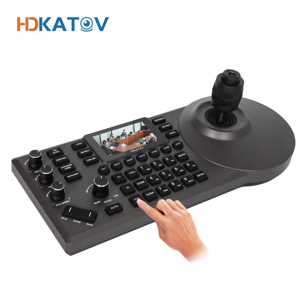 KATOV PTZ-контроллер камеры с IP RS232/485 джойстик видеовыделитель PoE для церковной конференции