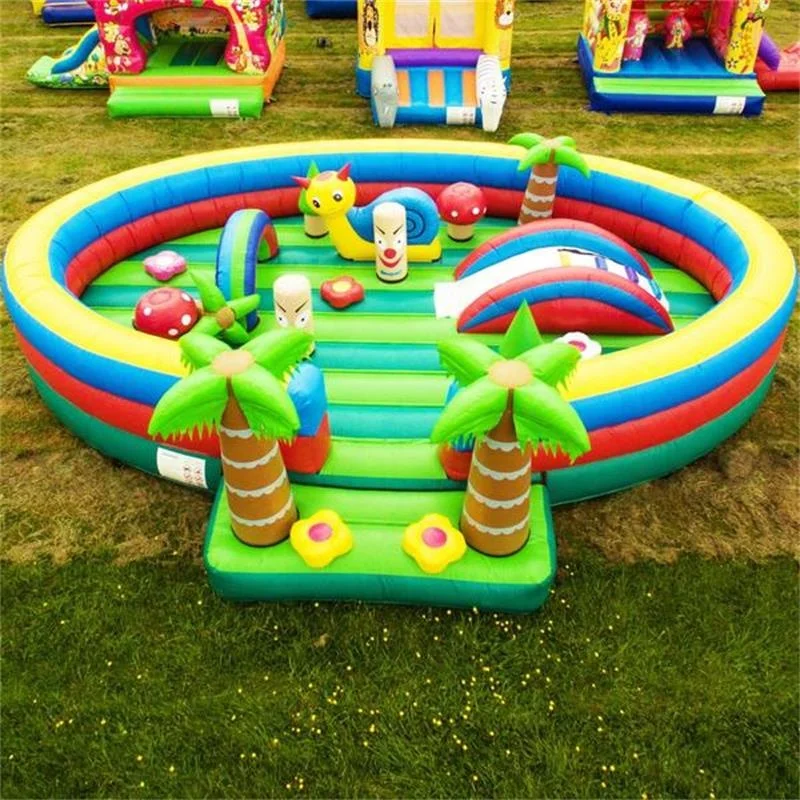Надувной батут для заднего двора, Комбинированный Замок для активного отдыха, для парка развлечений