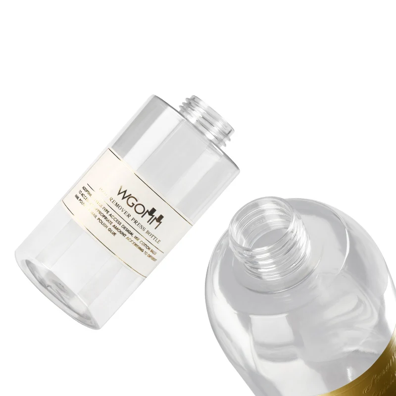 100/120/200/300ML Nail Bottle Empty Press Pump Dispenser Plastic Portable Liquid Polish Remover Cleaner Makeup Manicure Tools