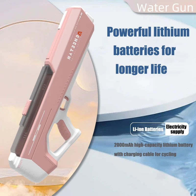 Wholesale High Pressure Big Watergun Electric Water Gun Toys for Adults Custom Summer Toy Automatic Water Gun for Kids