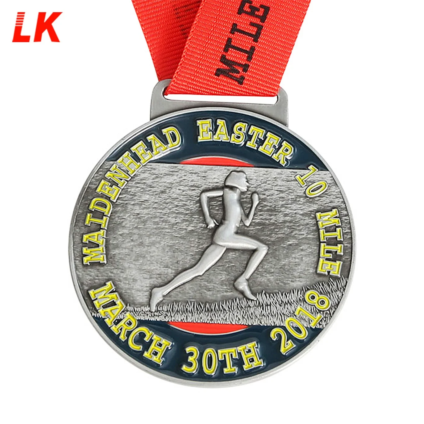 
Cheap Custom made 3d running marathon race sport finisher award metal medal medallion 