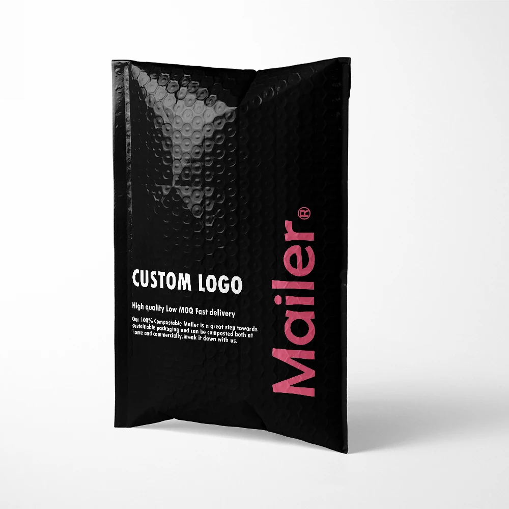 Eco Friendly Fast delivery In Stock Packaging Mailers Metallic Bubble Plastic Packaging Polymailer Bag Biodegradable