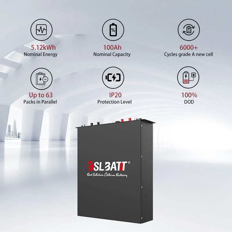 Аккумуляторная батарея BSLBATT литиевая солнечная 48v 100ah для бытовой техники