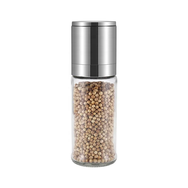 Ceramic Burr Manual Salt and Pepper Grinder Stainless Steel Herb Mills Kitchen Tool 100ml Capacity Plastic Material for Sale