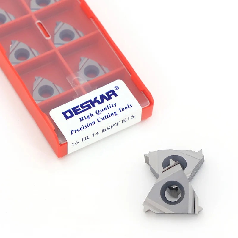 DESKAR 16 IR 14 BSPT K15 CNC Lathe Threading Inserts Thread Turning Tools Cutter Tools Machine Metal
