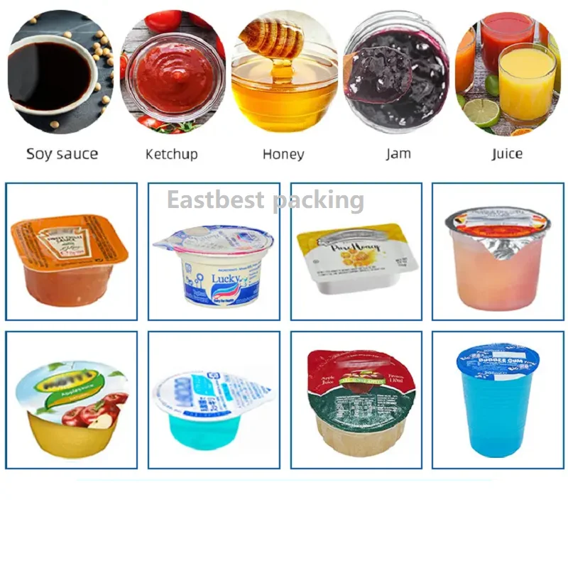 Automatic Water Filling Machine Cup Or Plastic Paper Cup Filling Sealing Machine For Mineral Water Yogurt Fruit