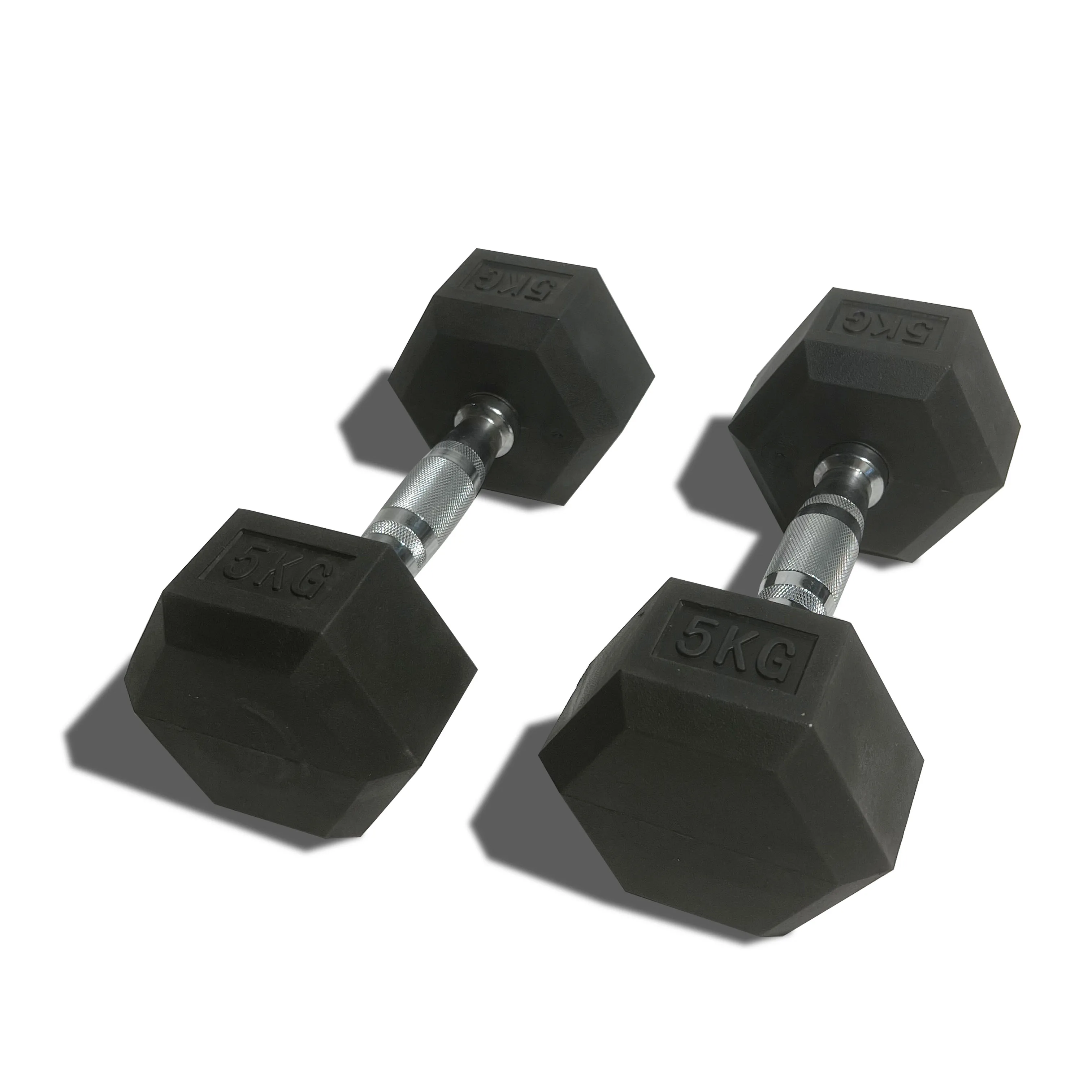 Wholesale cheap rubber hex dumbbells 30kg fitness equipment weight training dumbbells for sale