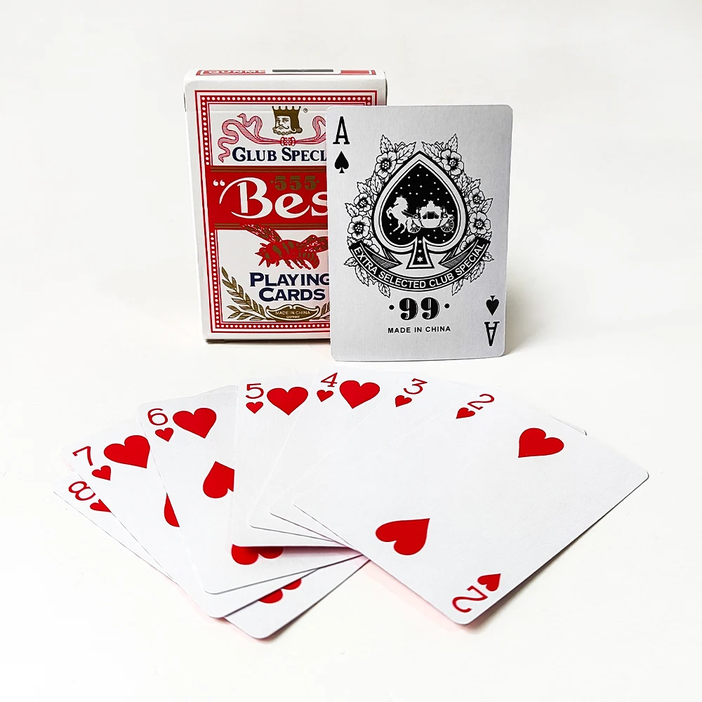 Custom Printing Logo Pattern Paper Card Game Entertainment Poker Set Playing Card With Box