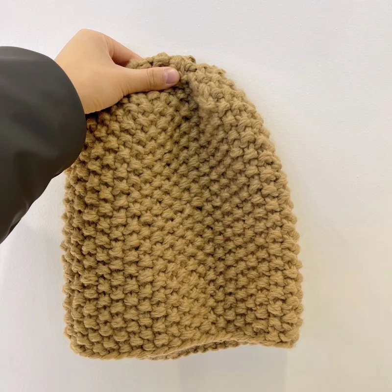 Pineapple knitting hat winter joker female tide show no eaves face little beanie professional custom logo products sell like hot