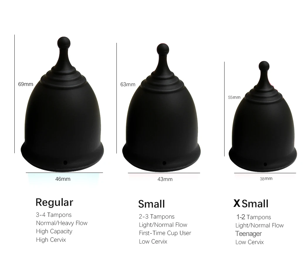 
Ecoamor Tampons and Pad Alternate Medical Grade Silicone Menstrual Cup Coletor Menstrual 