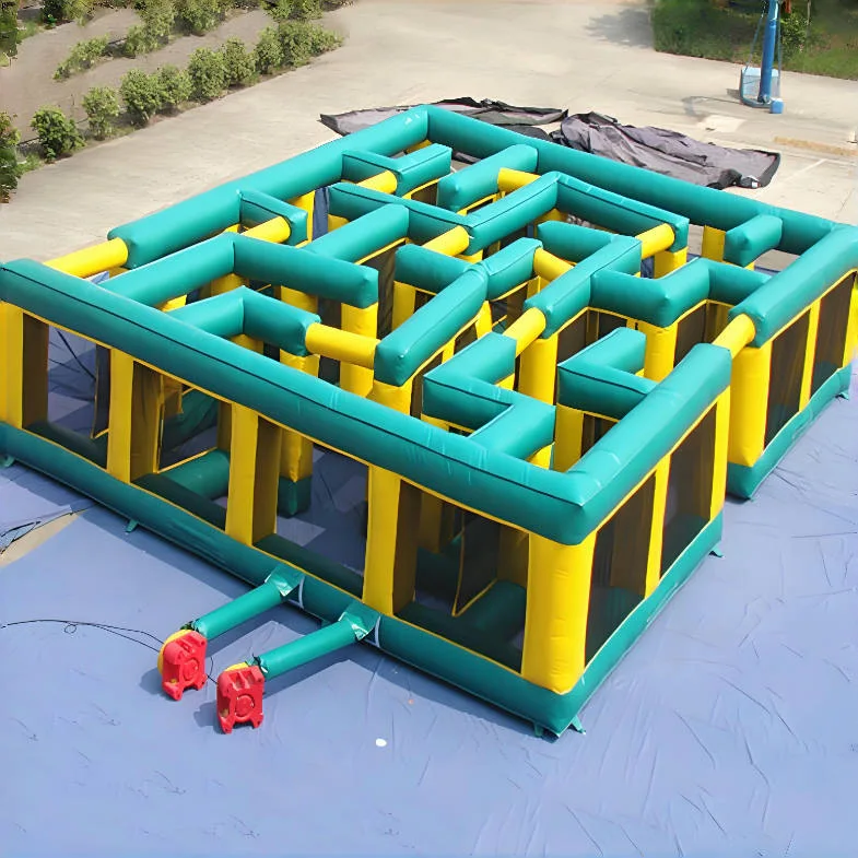 12*12 m Very popular halloween inflatable zombie maze for kids Adult Commercial Inflatable Fun House Maze