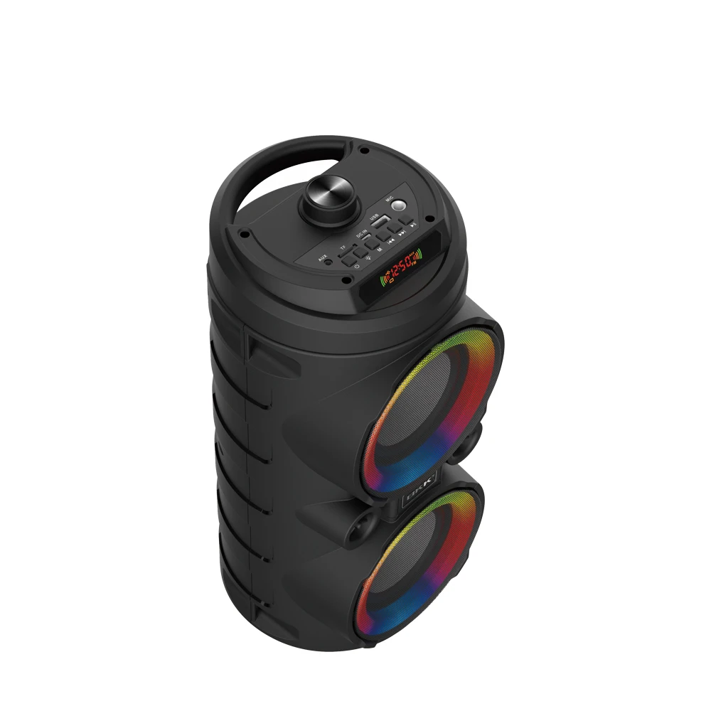 Karaoke Party Speaker Hifi Bluetooth Speaker EQ 3000mah Powerful Led flash light TWS Multifunction Bluetooth Speaker