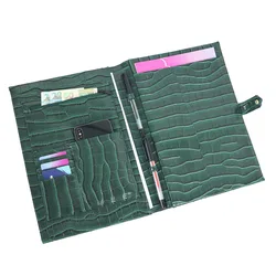 New design ducoment folder a4 paper pu leather file folder portfolio