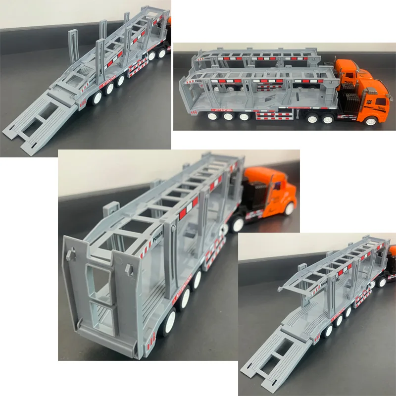 1:32 Detachable Tanker Truck Engineering Vehicles Container Semi Trailer Wireless Electric Toy Car Rc Dump Trucks With LED Light