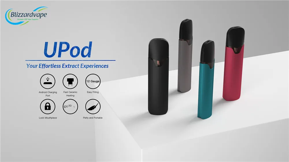 
Disposable Pod Upod Cbd Pen 200mah Battery Ceramic Heating Pod Vaporizer 