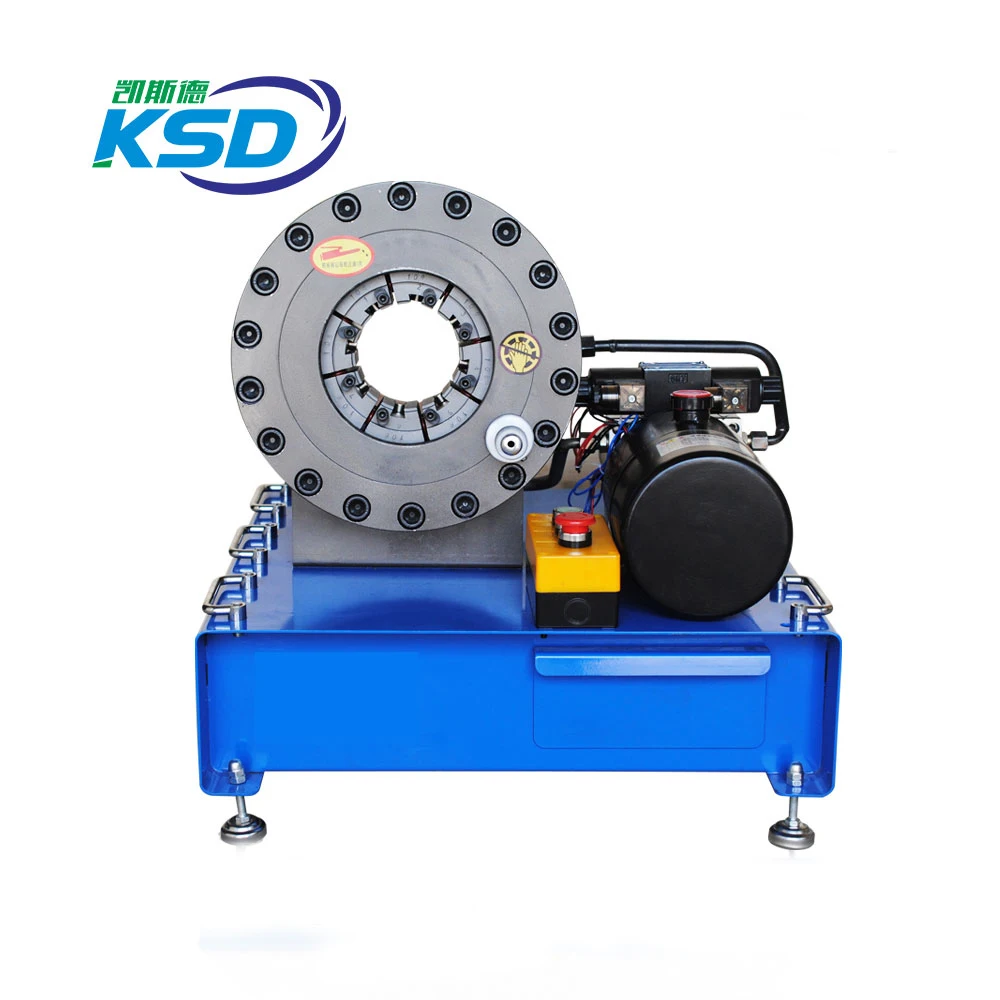 CE promotional use manual small portable mobile service 12v dc hydraulic hose crimping machine