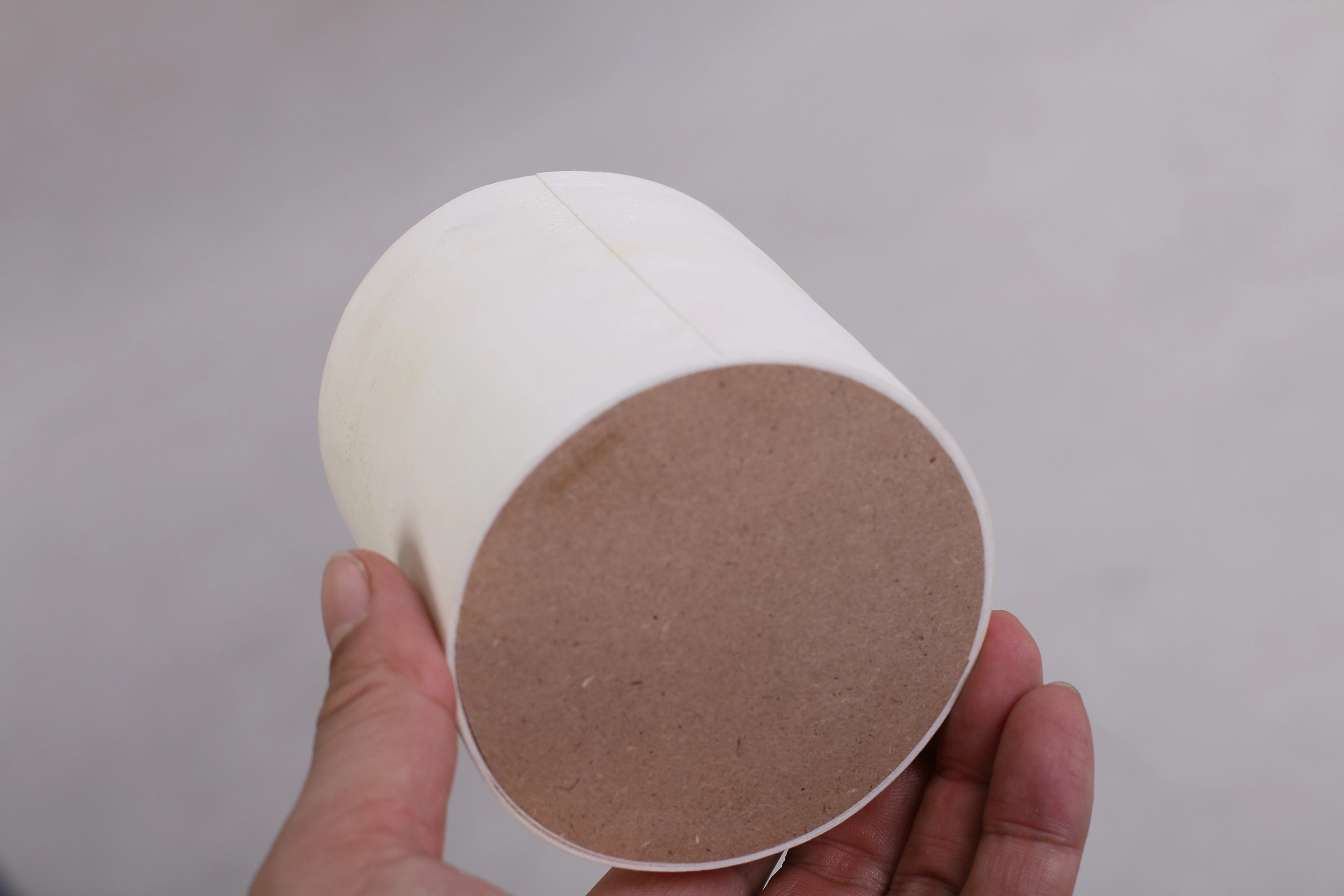 Home and office handy wood organizer customize S/3 pen holder real wood Round  brush pot cylinder pen container included